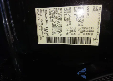 2015 Nissan Armada Platinum/Sl/Sv from USA, damaged, VIN 5N1AA0NC4FN611810